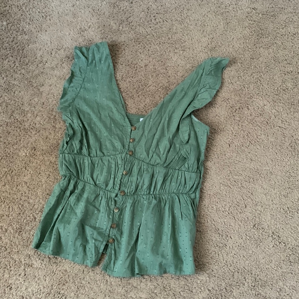 Sage Green sleeveless top Old Navy
